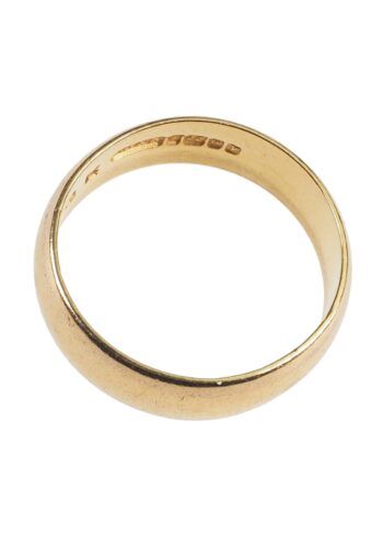Dated 1970 - 22 Carat Gold Wedding Band, Vintage English - Image 3