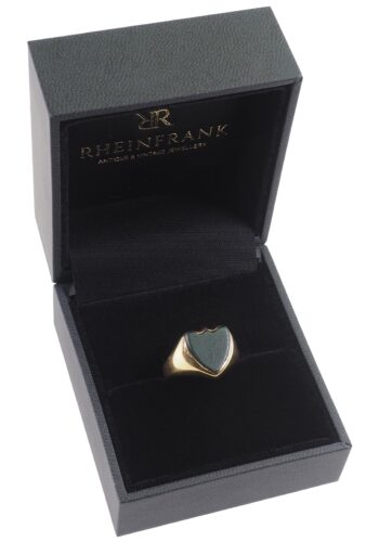 Ca. 1900 - Late Victorian Bloodstone Signet Ring, 15 ct. Gold - Image 5