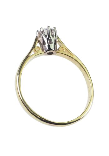 Dated 1971 - Diamond Solitaire Vintage Engagement Ring - Image 4