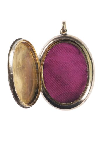 Ca. 1880 - Gold & Enamel Medallion, 14K guilloché - Image 4