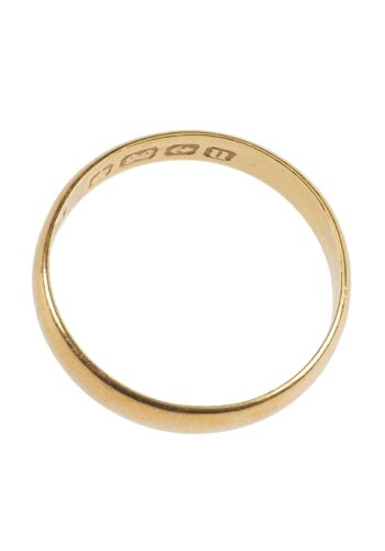 Dated 1936 - Birmingham 22 Carat Gold Wedding band - Image 4
