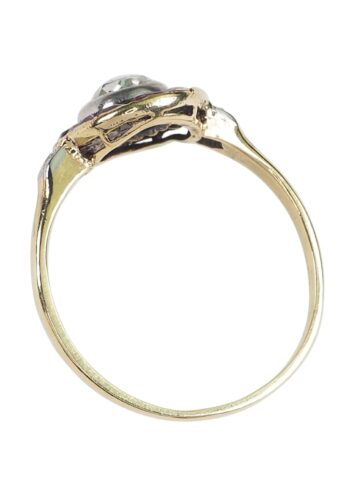 Ca. 1920 - Ruby & Rose-cut Diamond Art Deco Ring - Image 6