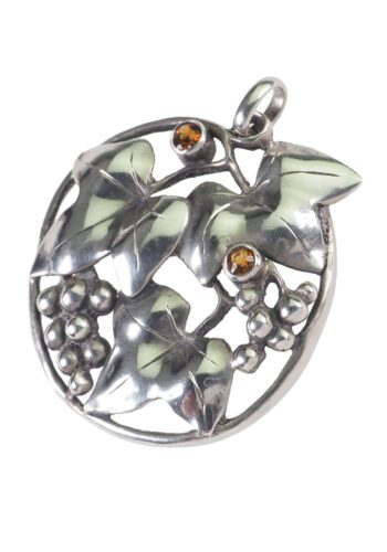 Ca. 1900 - Theodor Fahrner Silver Brooch / Jugendstil Vine decorations - Image 3