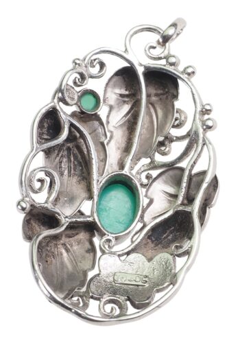 Ca. 1900 - Theodor Fahrner Silver Pendant with Vine Leaves Motif - Image 4