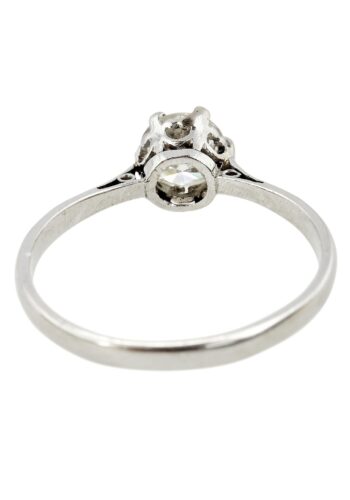 Ca. 1970 - Brilliant Solitaire Engagement ring, incl. Gemstone Certificate! - Image 6