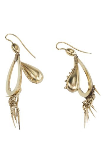 Ca. 1870 - Victorian Gold Earrings, England - Image 3
