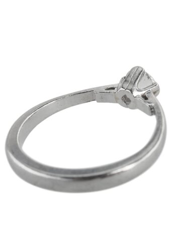 Ca. 1970 - Vintage Engagement Ring Diamond Solitaire Platinum - Image 6