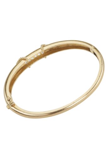 Ca. 1960 - 18ct Gold Bangle with Diamonds, Vintage France - Image 4