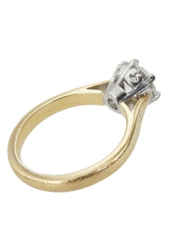 Ca. 1970 - Vintage Engagement ring ca. 1,43 ct. Diamond, incl. Gemstone certificate! - Image 6