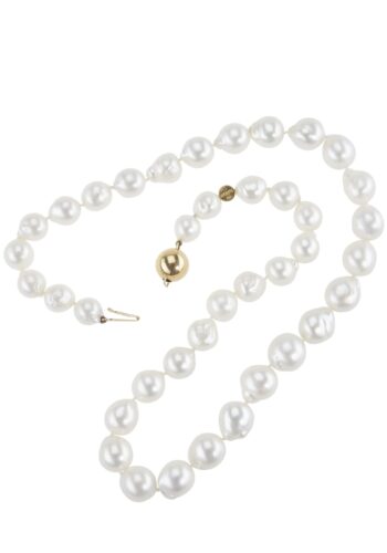 Ca. 1980 - Necklace with Baroque Pearls by Schoeffel, South Sea - Image 4