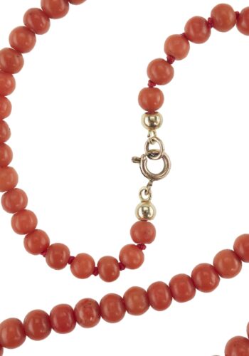 Ca. 1900 - Antique coral necklace, Italy - Image 3