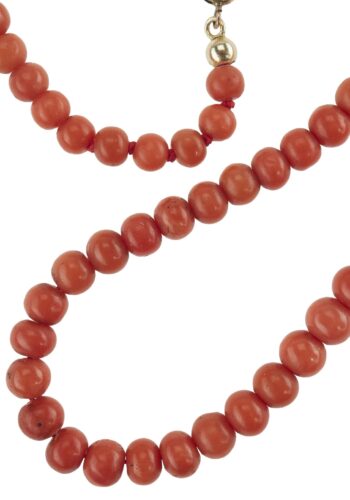 Ca. 1900 - Antique coral necklace, Italy - Image 4