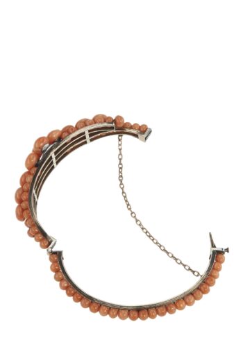 Ca. 1880 - Antique Coral Bangle, Italy - Image 3