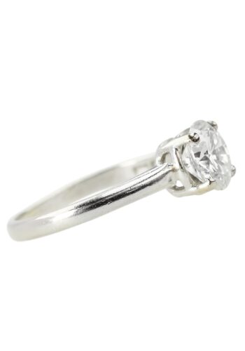 Ca. 1960 - Diamond Solitaire Engagement Ring, Gemstone certificate! - Image 4