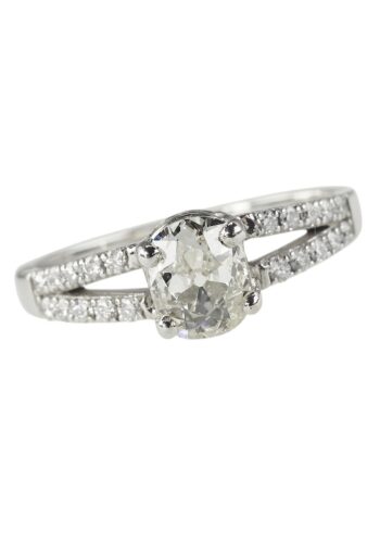 Ca. 1970 - Vintage Engagement ring, incl. Gemstones appraisal! - Image 3