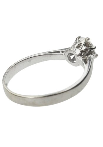 Ca. 1970 - Brilliant Solitaire Engagementring, incl. Diamond Certificate! - Image 5