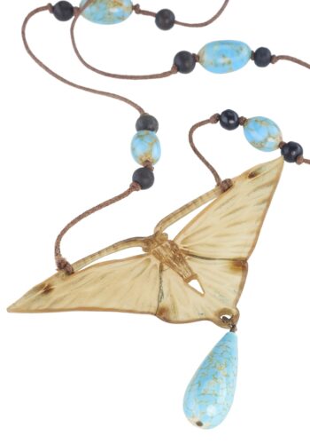 Ca. 1910 - Horn Necklace signed Georges Pierre Art nouveau France - Image 3