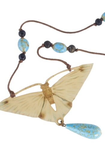 Ca. 1910 - Horn Necklace signed Georges Pierre Art nouveau France - Image 4