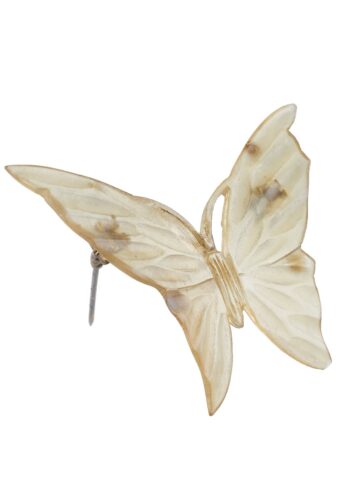 Ca. 1900 - Horn Brooch Butterfly Art nouveau Paris France Animaljewellery - Image 5