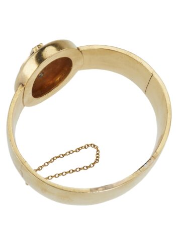 Ca. 1860 - 18 ct. Gold Set Bangle & Pendant - Image 3
