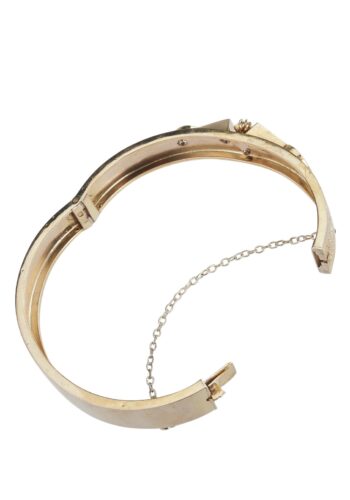 Ca. 1880 - Gold Bangle with Diamonds - Image 4