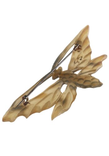 Ca. 1910 - Horn Brooch signed Georges Pierre Art nouveau France Jugendstil - Image 3