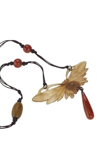 Ca. 1900 - Horn Necklace Elizabeth Bonté Art nouveau France Jugendstil - Image 3