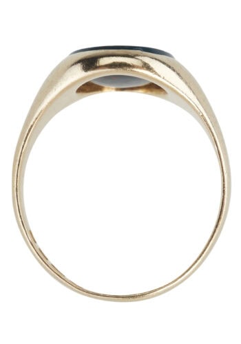 Dated 1937 - Signet Ring with Blood Jasper - Image 4