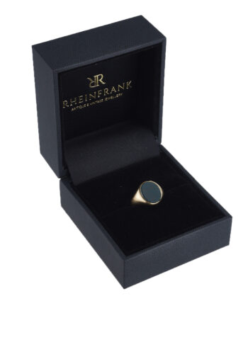 Dated 1937 - Signet Ring with Blood Jasper - Image 5