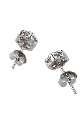 Ca. 1980 - Diamond Cluster Stud Earrings 18ct Gold, England - Image 4