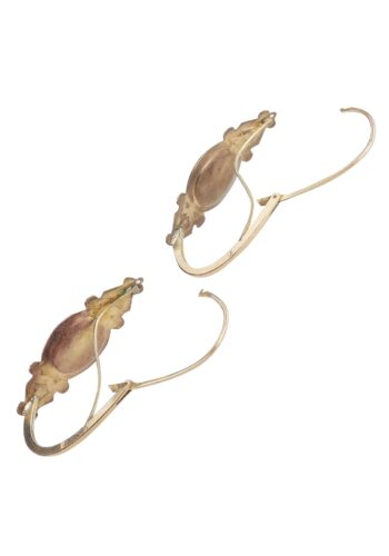 Ca. 1820 - "Poissardes" French Earrings with Enamel decorations - Image 4