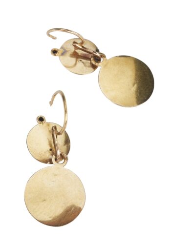 Ca. 1880 - Earrings with Onyx and Pearls, France - Image 4