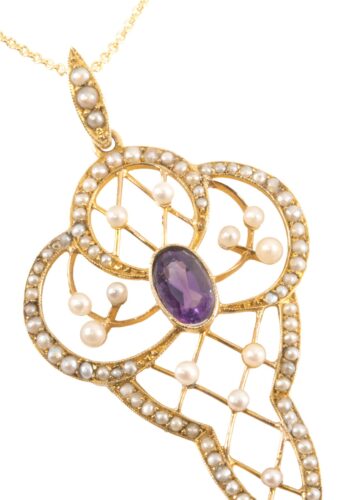 Ca. 1910 - Edwardian suffragette pendant - Image 3