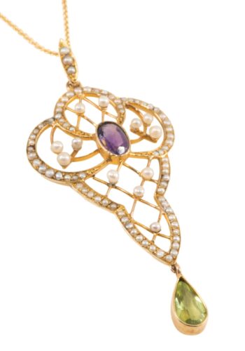 Ca. 1910 - Edwardian suffragette pendant - Image 5