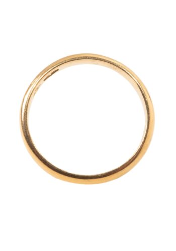 Dated 1950 – Gold wedding band - Image 4