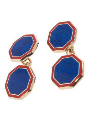 Ca. 1970 - Cufflinks with enamel, England - Image 4