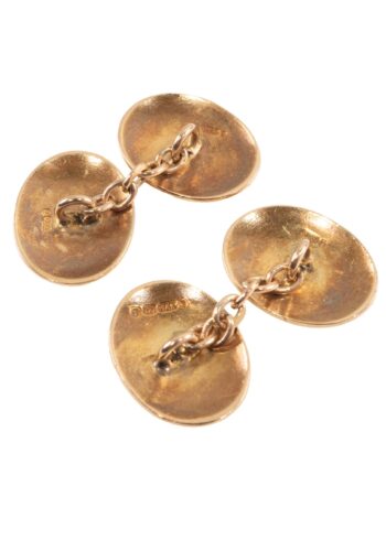 Dated 1912 - Gold cufflinks - Image 3