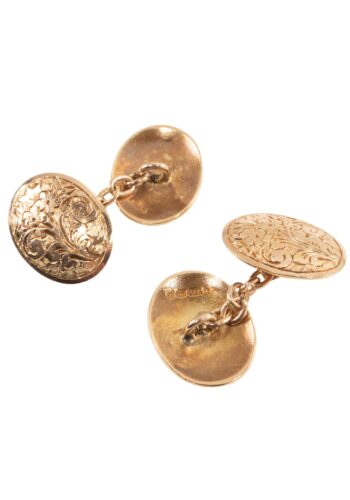 Dated 1912 - Gold cufflinks - Image 4