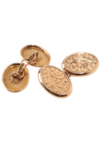 Dated 1921 – Art déco gold cufflinks - Image 4