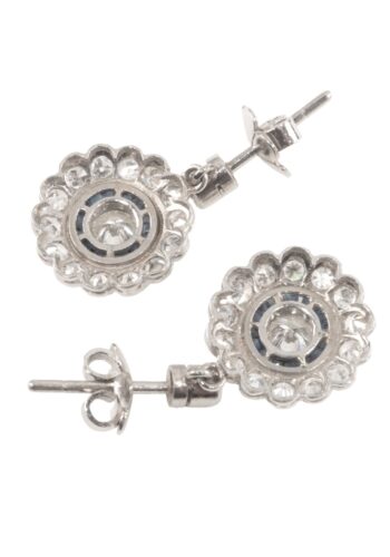 Ca. 1930 - Art déco diamond earrings - Image 5