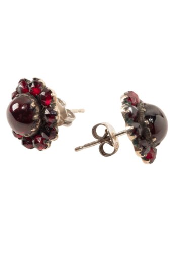 Ca. 1950 - Vintage garnet earrings - Image 4