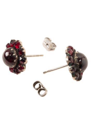 Ca. 1950 - Vintage garnet earrings - Image 3