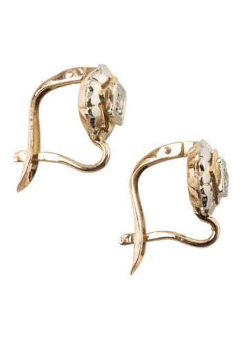Ca. 1900 - Italian Art Nouveau earrings - Image 3