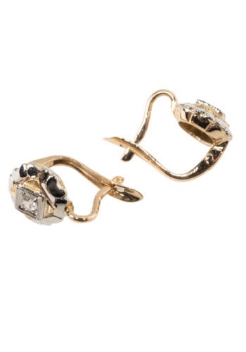 Ca. 1900 - Italian Art Nouveau earrings - Image 5