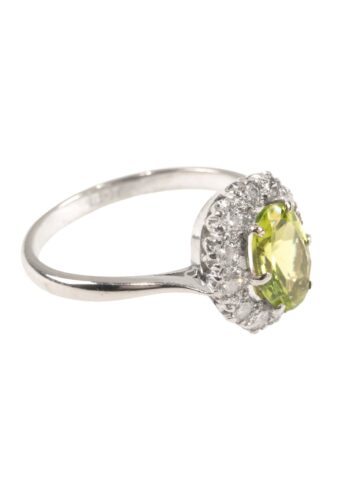 Ca. 1960 - Entourage ring with peridot and diamonds - Image 3
