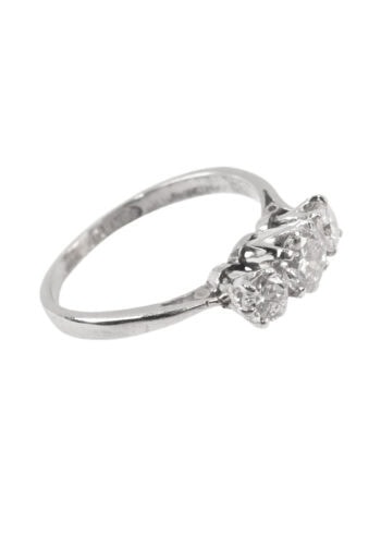 Ca. 1950 - Trilogy - Engagement ring with diamonds - Image 3
