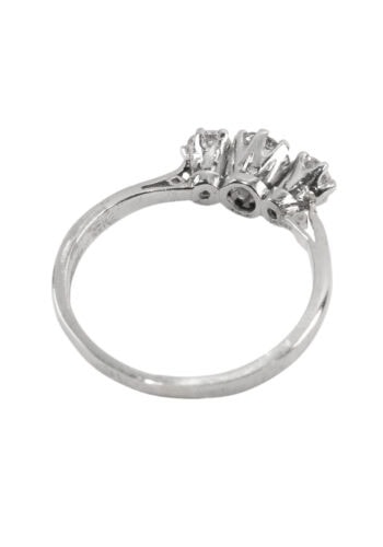 Ca. 1950 - Trilogy - Engagement ring with diamonds - Image 4