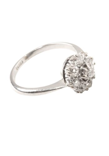 Ca. 1930 - Diamond cluster ring - Image 3