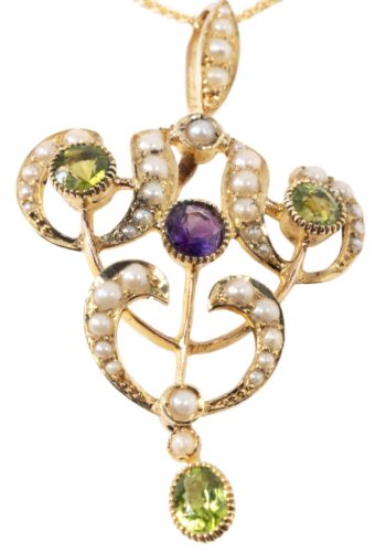 Ca. 1910 - Edwardian suffragette pendant - Image 3
