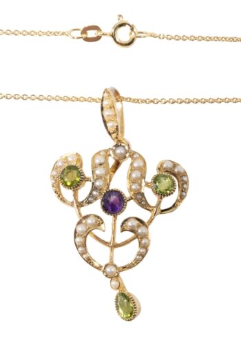 Ca. 1910 - Edwardian suffragette pendant - Image 4